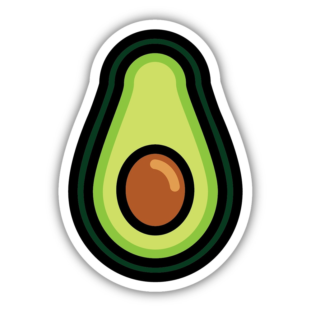 Stickers Northwest, 3", Sticker, Avocado